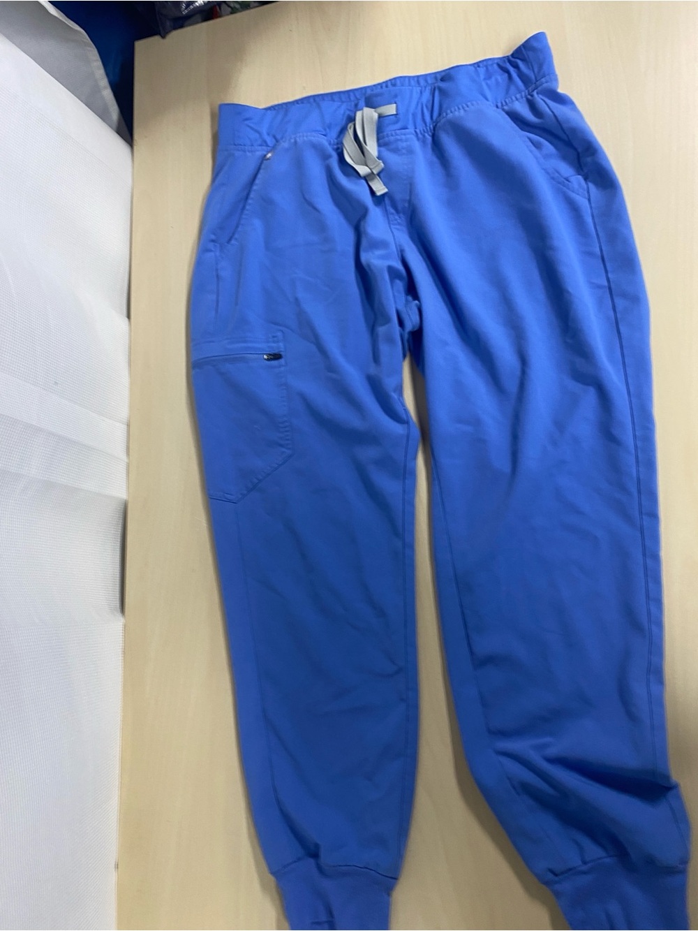 FIGS Ceil Blue Zamora Joggers Scrub Pants Women’s Large Technical Collection